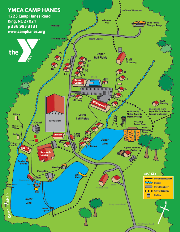 Map of Camp Hanes