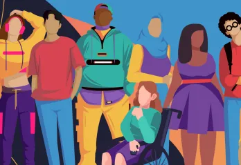 Graphics of teenagers