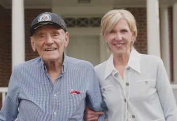Julia Townsend with her father Woody Clinard