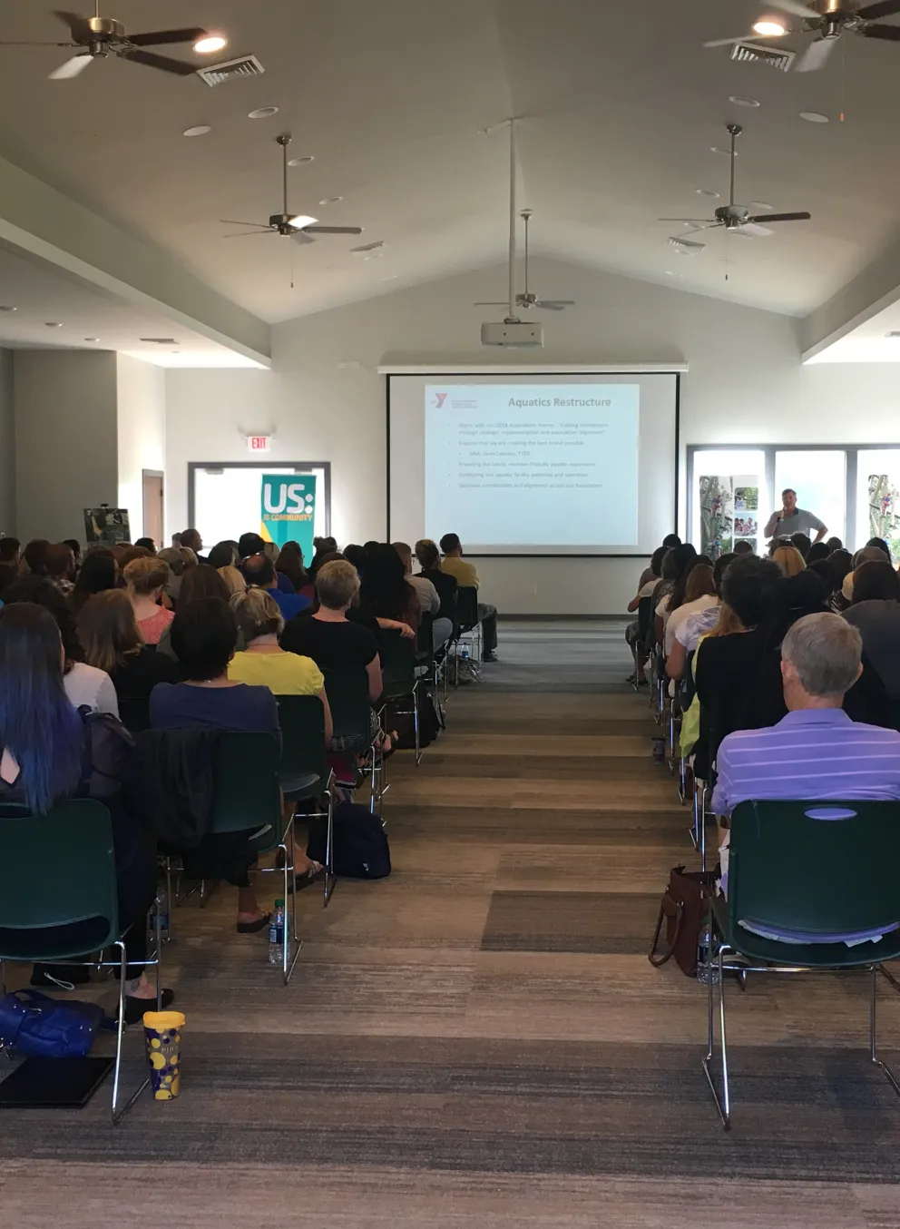 Inside of the Camp Hanes Reynolds Center