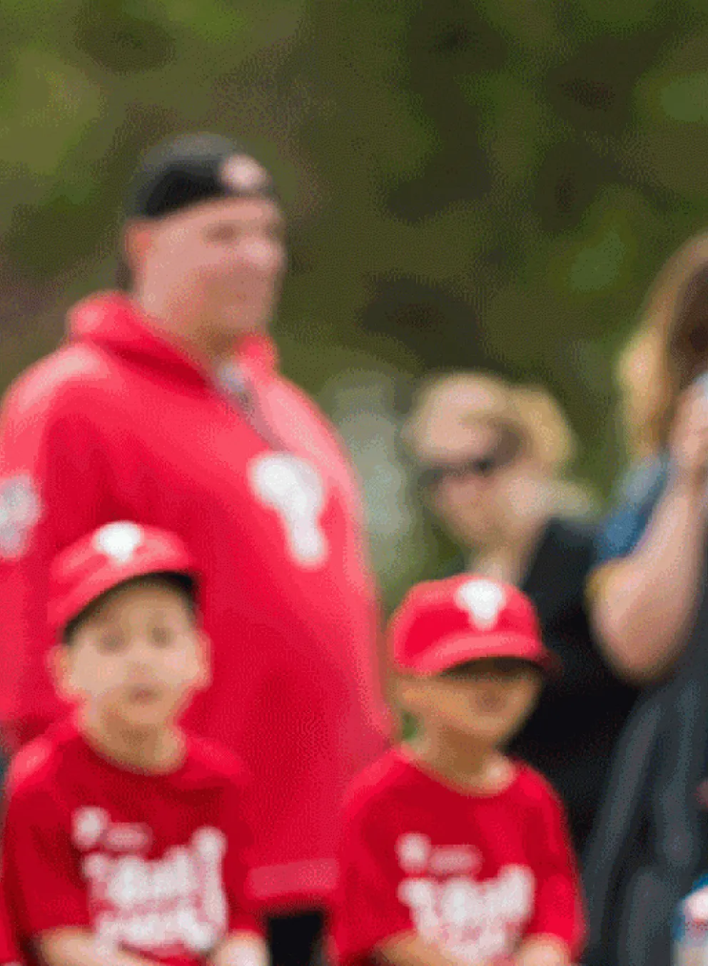 child playing baseball