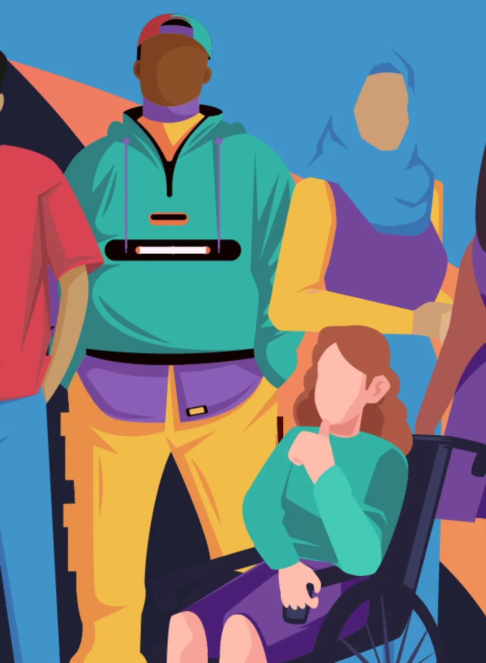 Graphics of teenagers