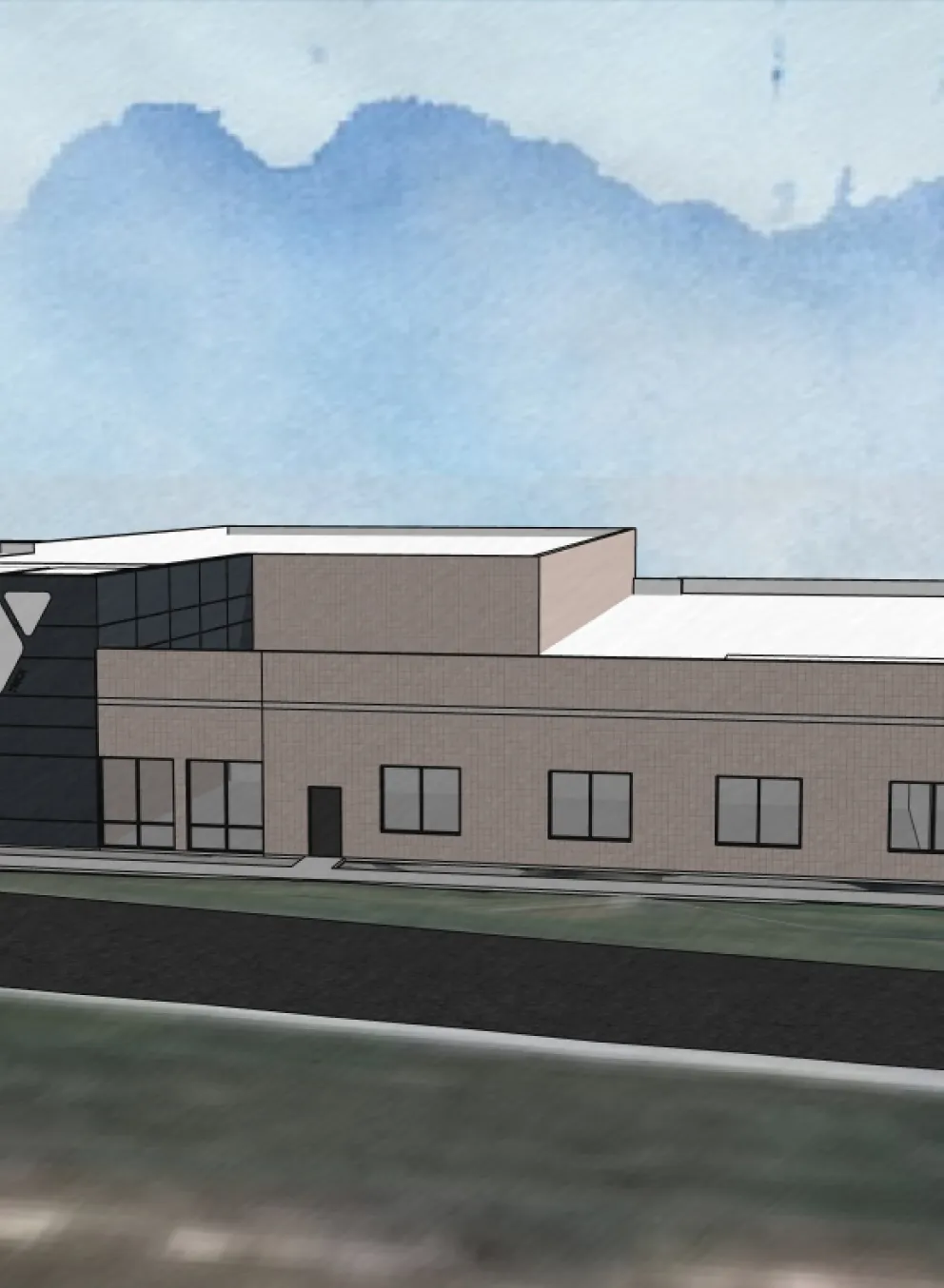 Yadkin future front of building