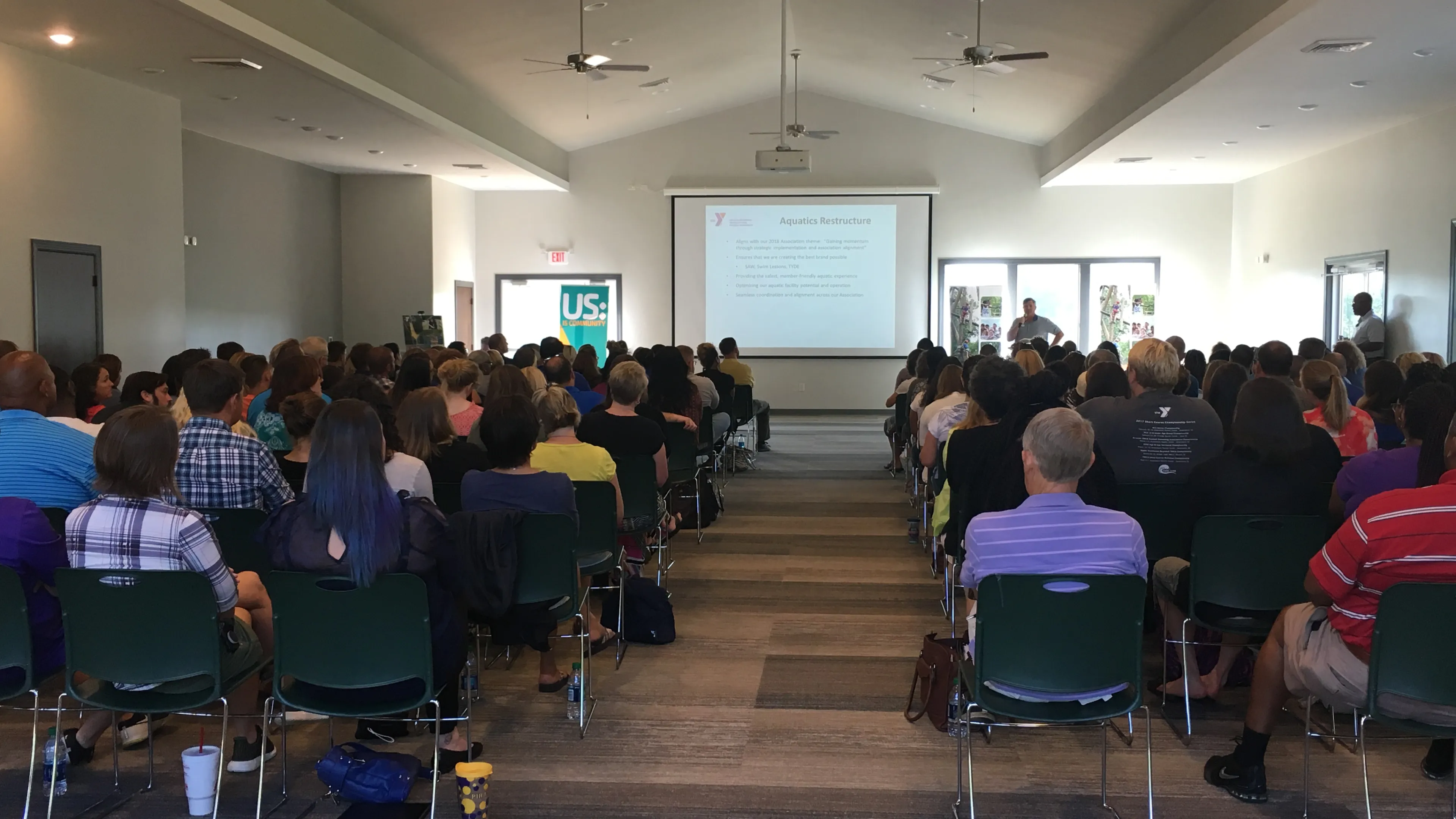 Inside of the Camp Hanes Reynolds Center