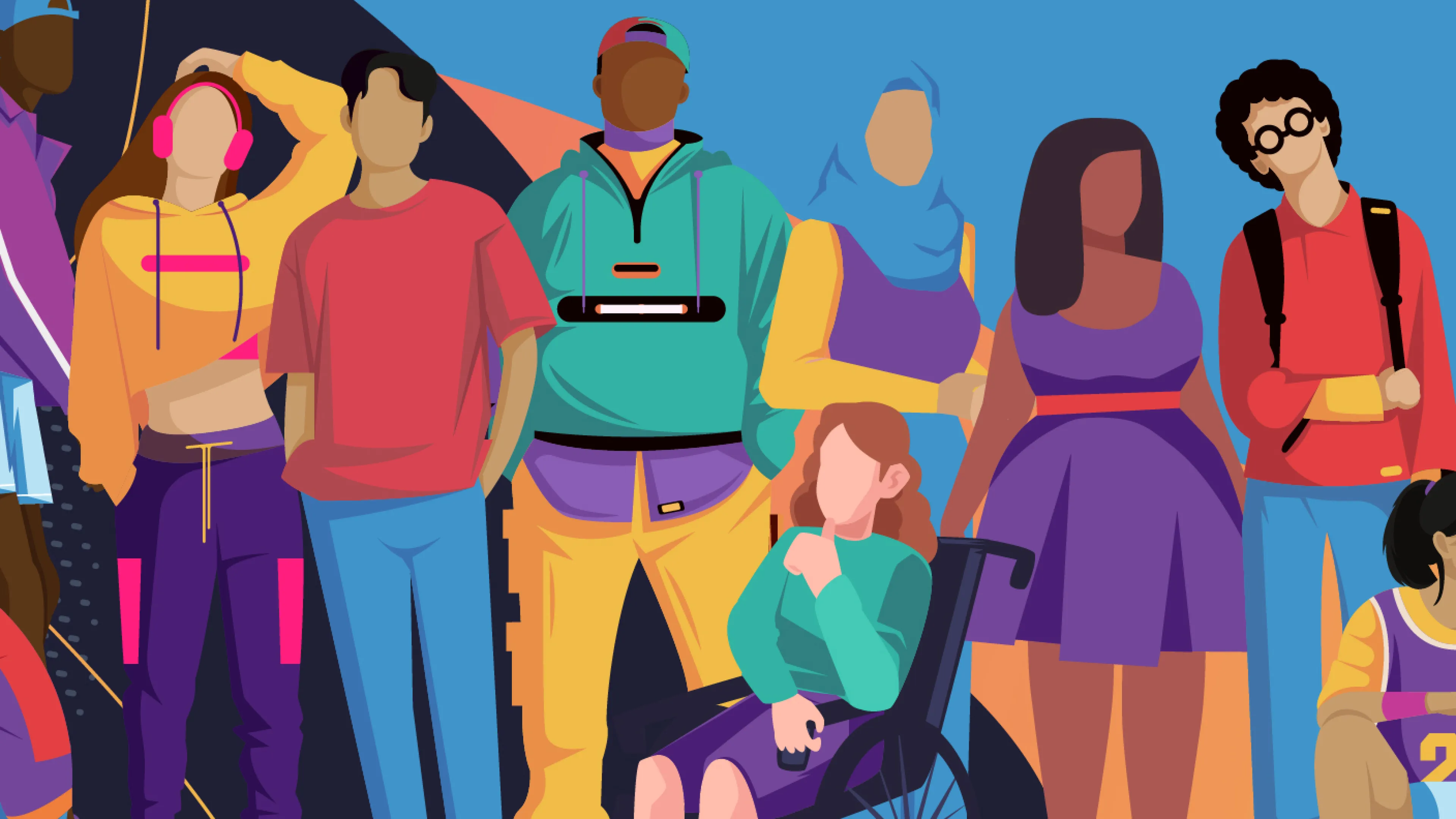 Graphics of teenagers