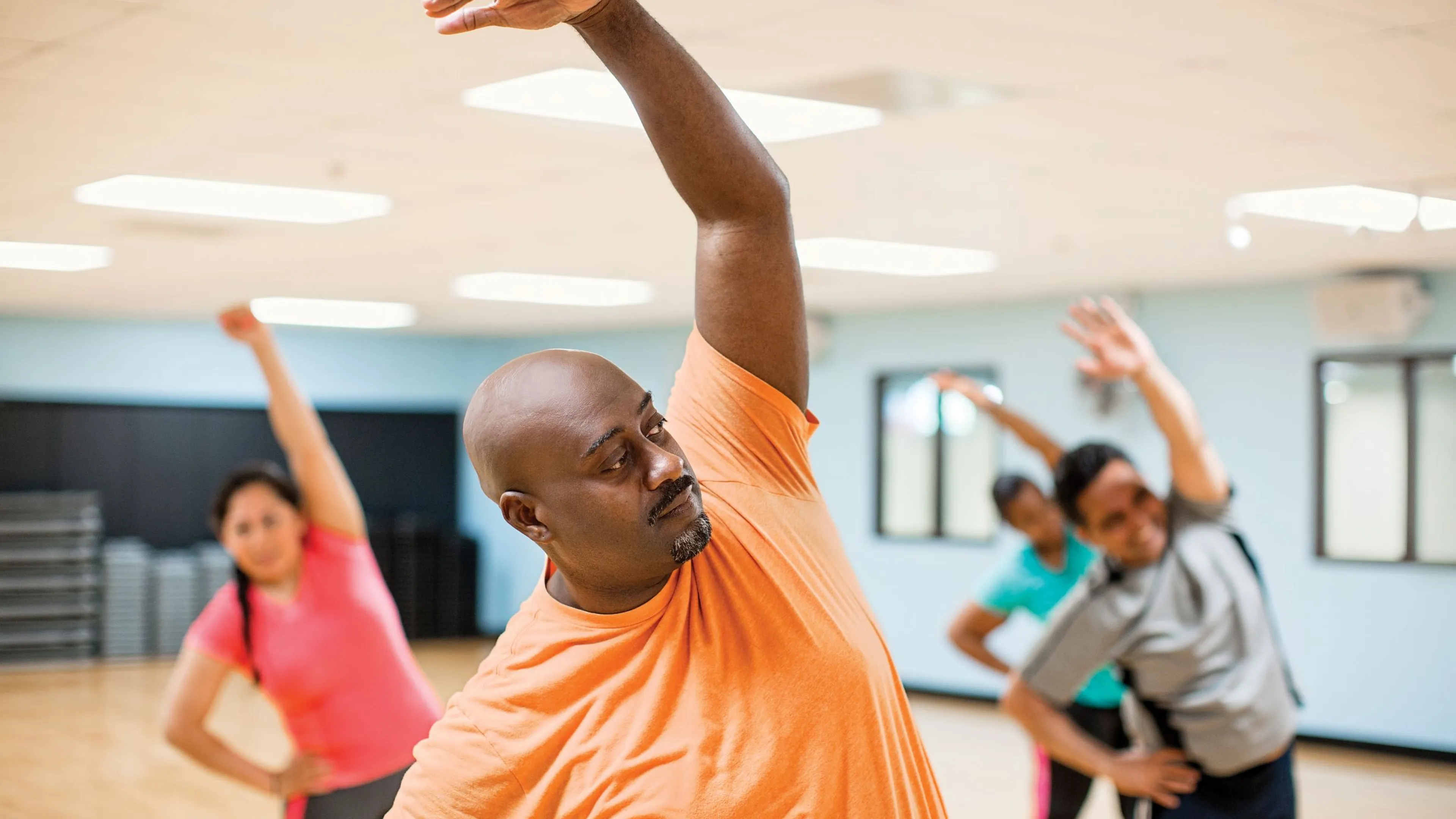 Man Stretching