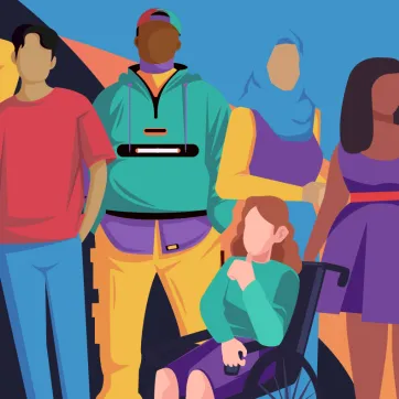 Graphics of teenagers