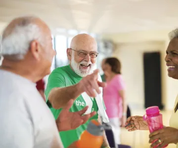 older adults smiling