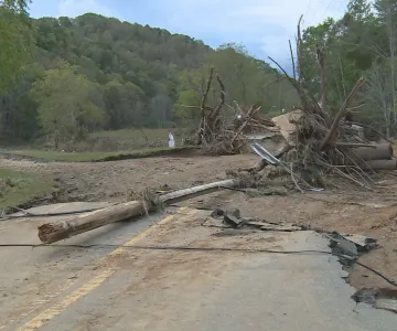 Ashe County hurricane destruction