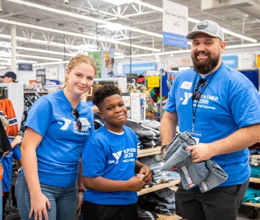 Bright Beginnings adults and child