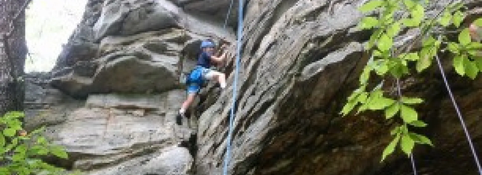 Mountain climber at Camp Hanes