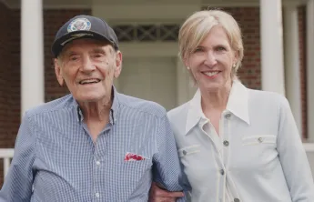 Julia Townsend with her father Woody Clinard