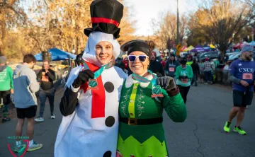 mistletoe runners with medals
