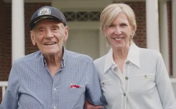 Julia Townsend with her father Woody Clinard